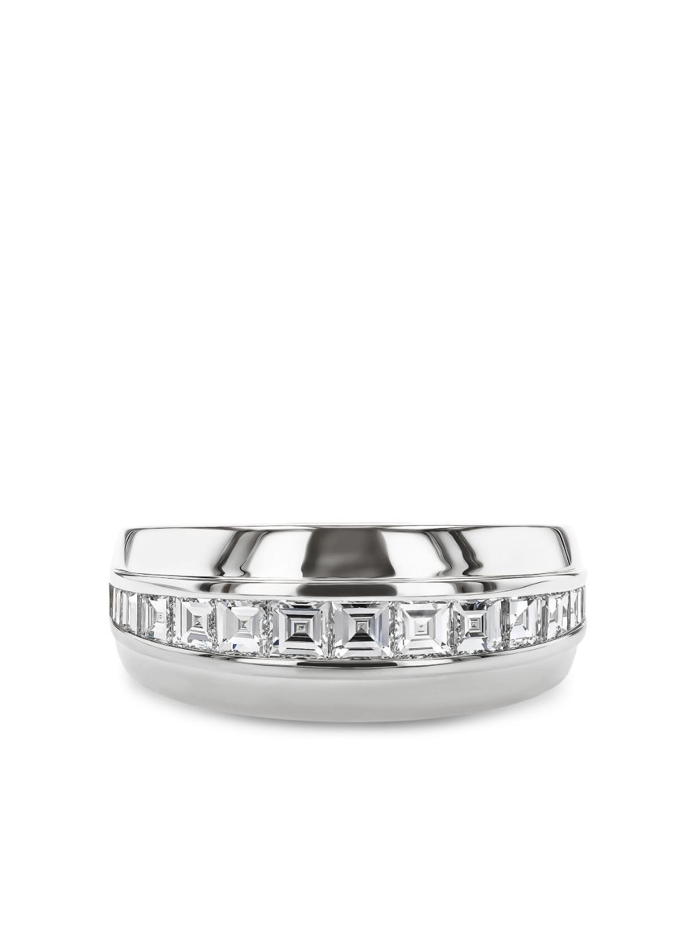 Pragnell Manhattan platinum ring met diamant - Zilver