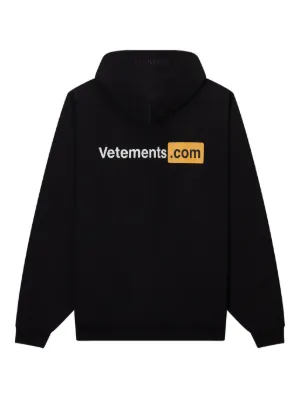パーカー・フーディ VETEMENTS Black cotton blend oversize sweatshirt Vetements Oversized Sweatshirt in Black | Lyst