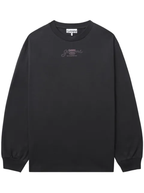 GANNI Sweater met logoprint