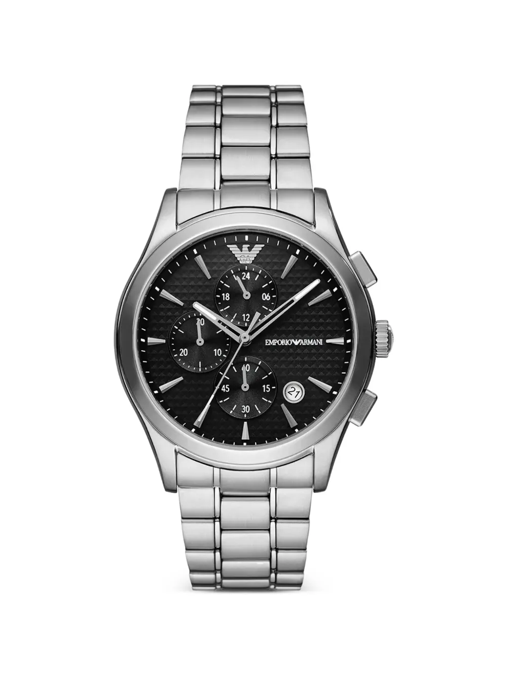 Emporio Armani black dial 42mm watch - Nero