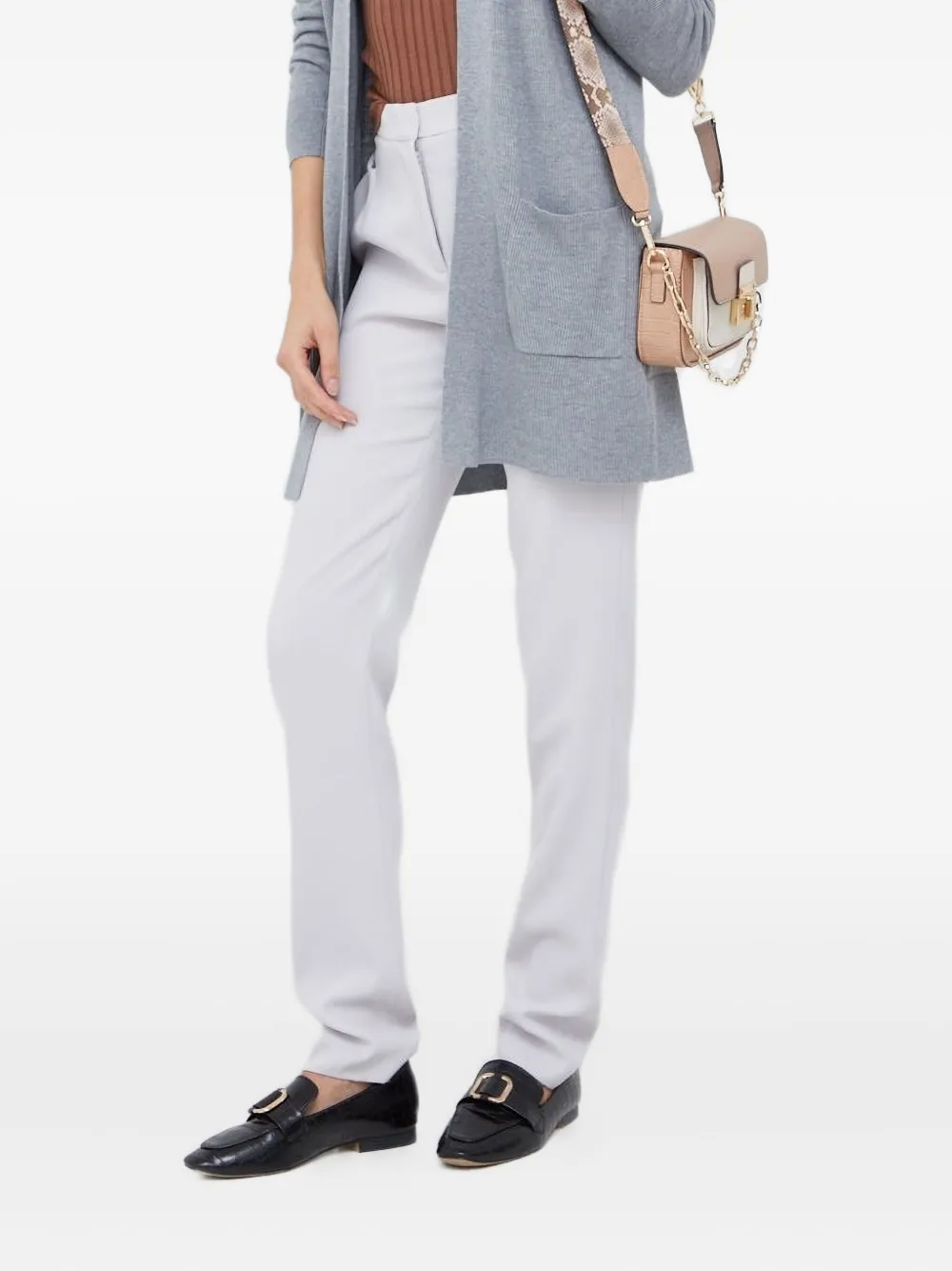Emporio Armani High waist broeken Grijs