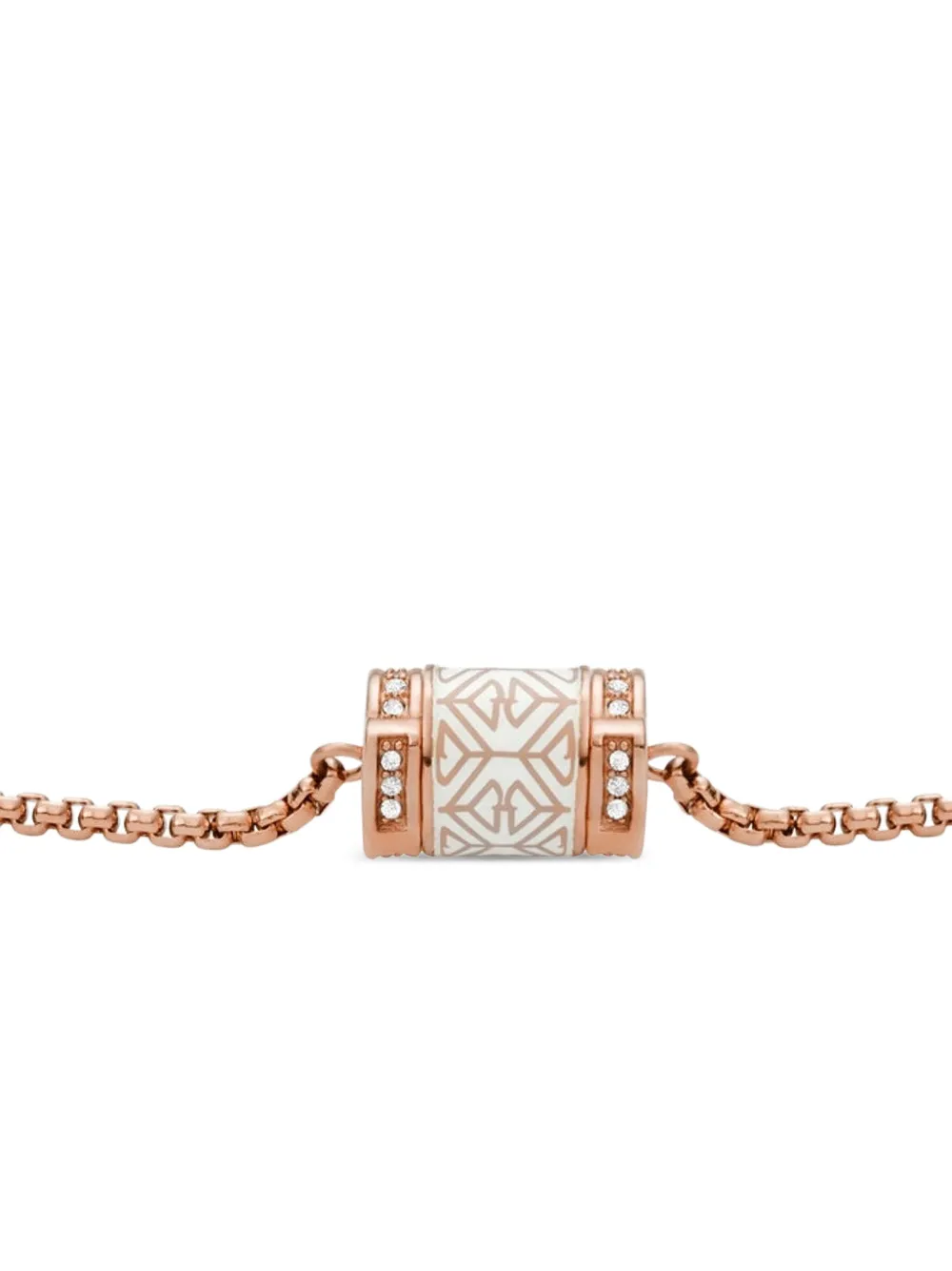 Emporio Armani Keramische schakelarmband - Roze