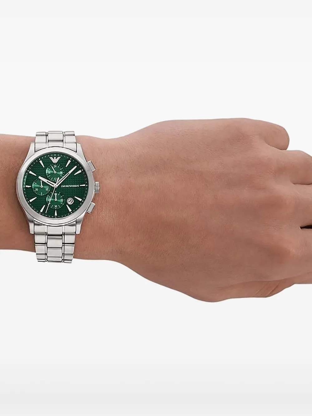 Emporio Armani Chronograph stainless steel 42mm - Groen