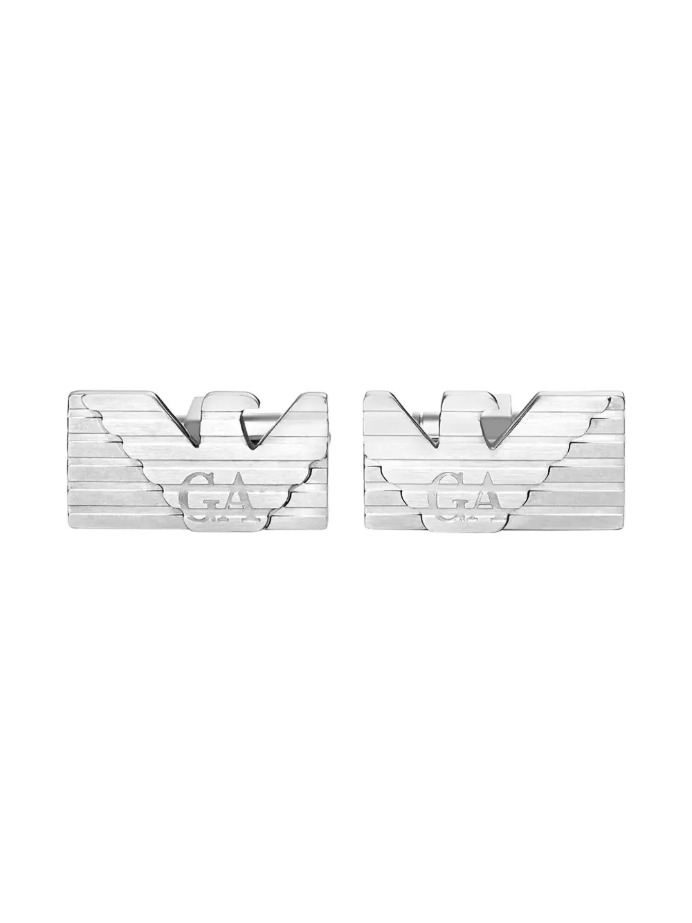 Emporio Armani logo-motif cufflinks - Silber