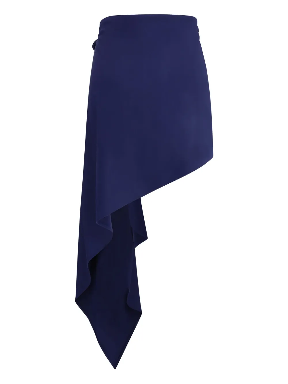 Magda Butrym asymmetric draped skirt - Blauw