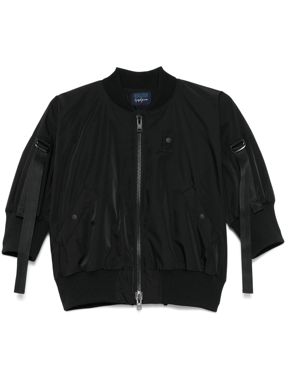 Yohji Yamamoto short-sleeves bomber jacket - Black