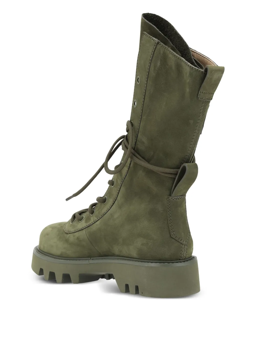 JW Anderson leather combat boots Green