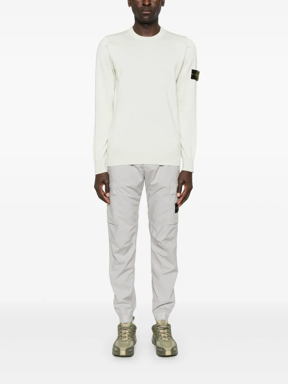 stoneisland Stone Island Broek met applicatie - Grijs