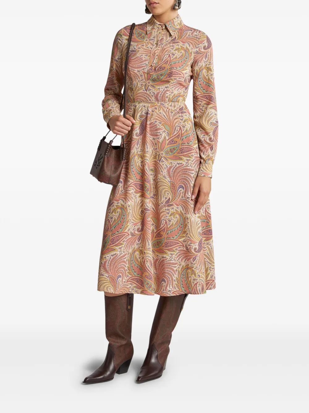 ETRO Sable midi-jurk - Beige