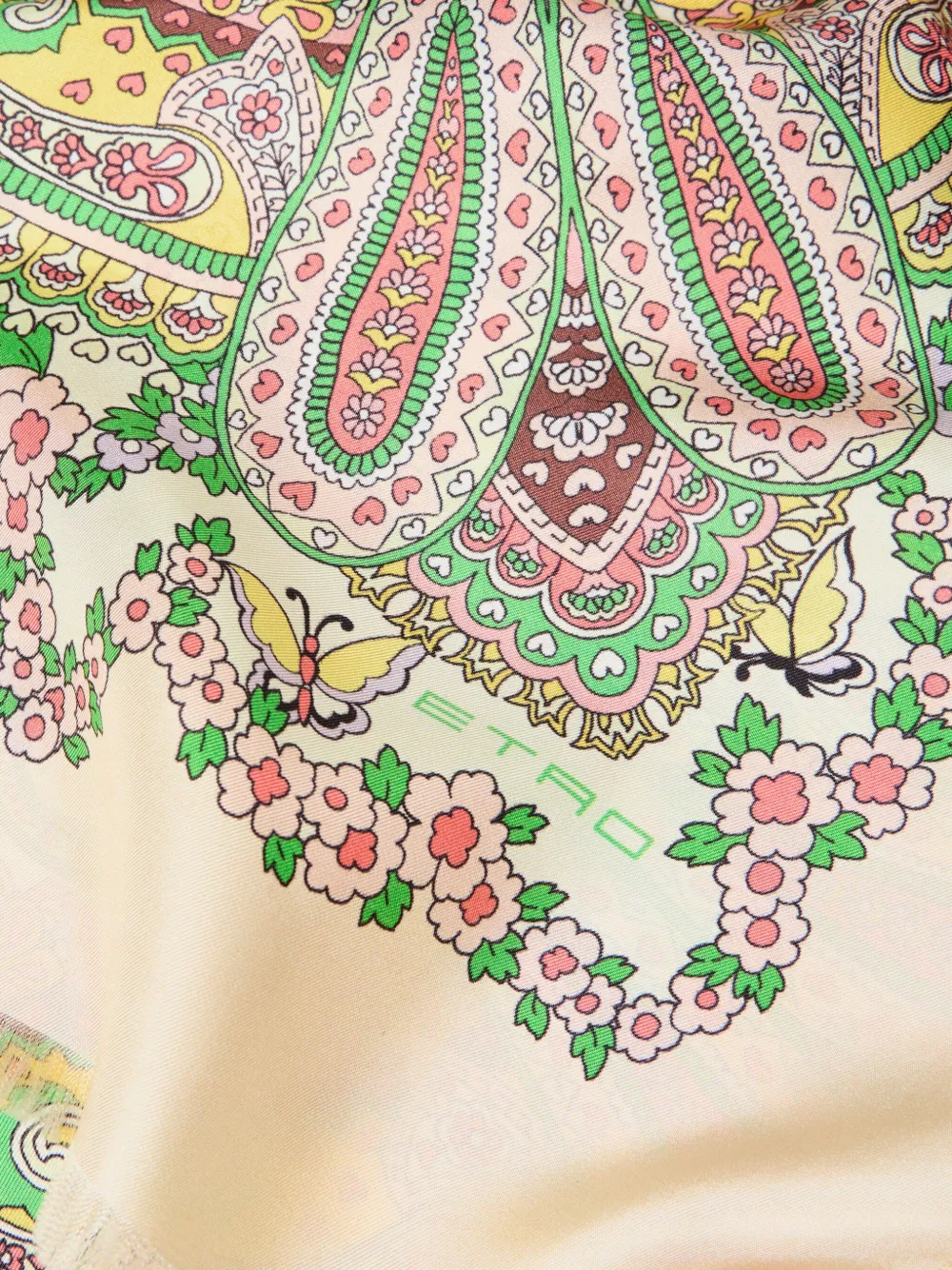 ETRO Sjaal met bloemenprint - Beige