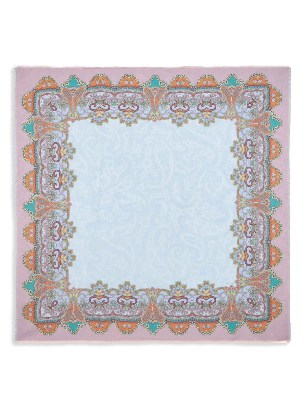 ETRO Sjaal met paisley-print Blauw
