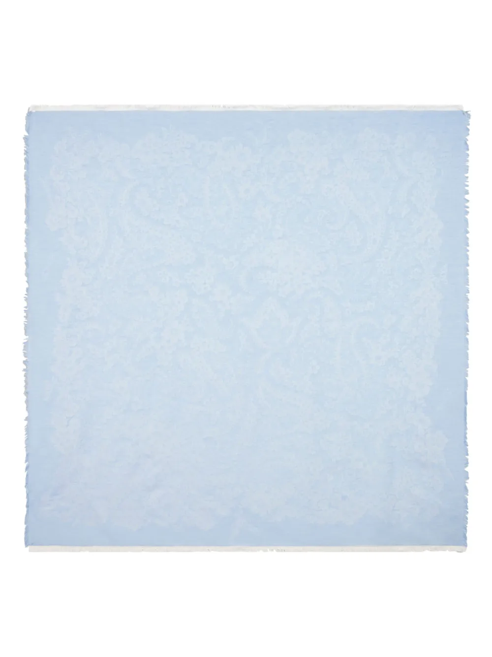 ETRO Sjaal met bloemjacquard Blauw
