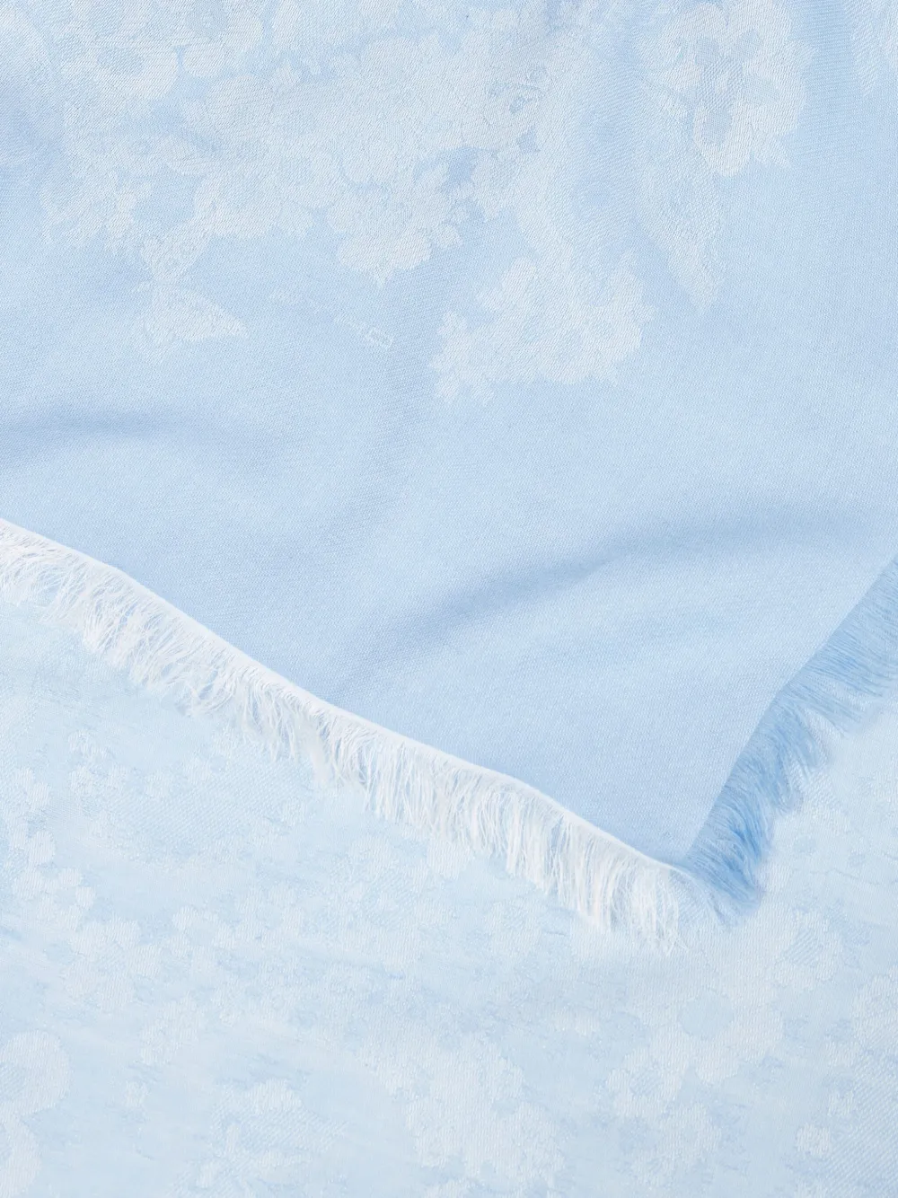 ETRO Sjaal met bloemjacquard - Blauw