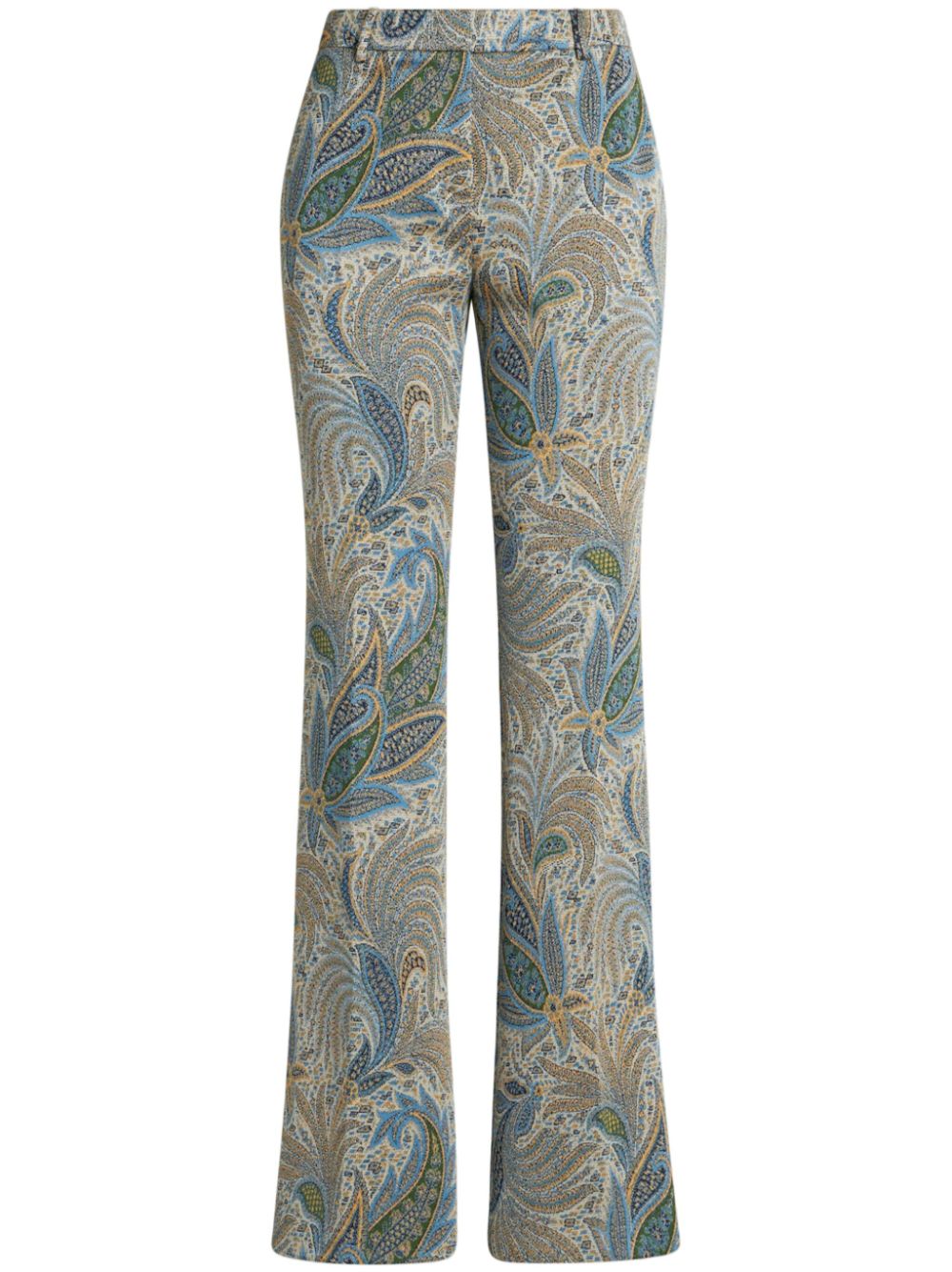 paisley-jacquard trousers