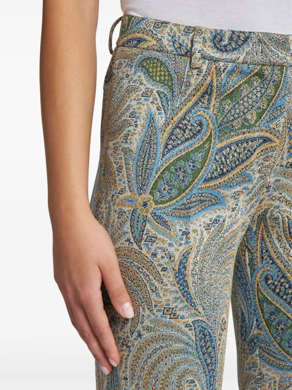 ETRO ペイズリージャカード パンツ | ブルー | FARFETCH JP
