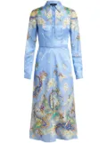 ETRO shirt midi dress - Blue