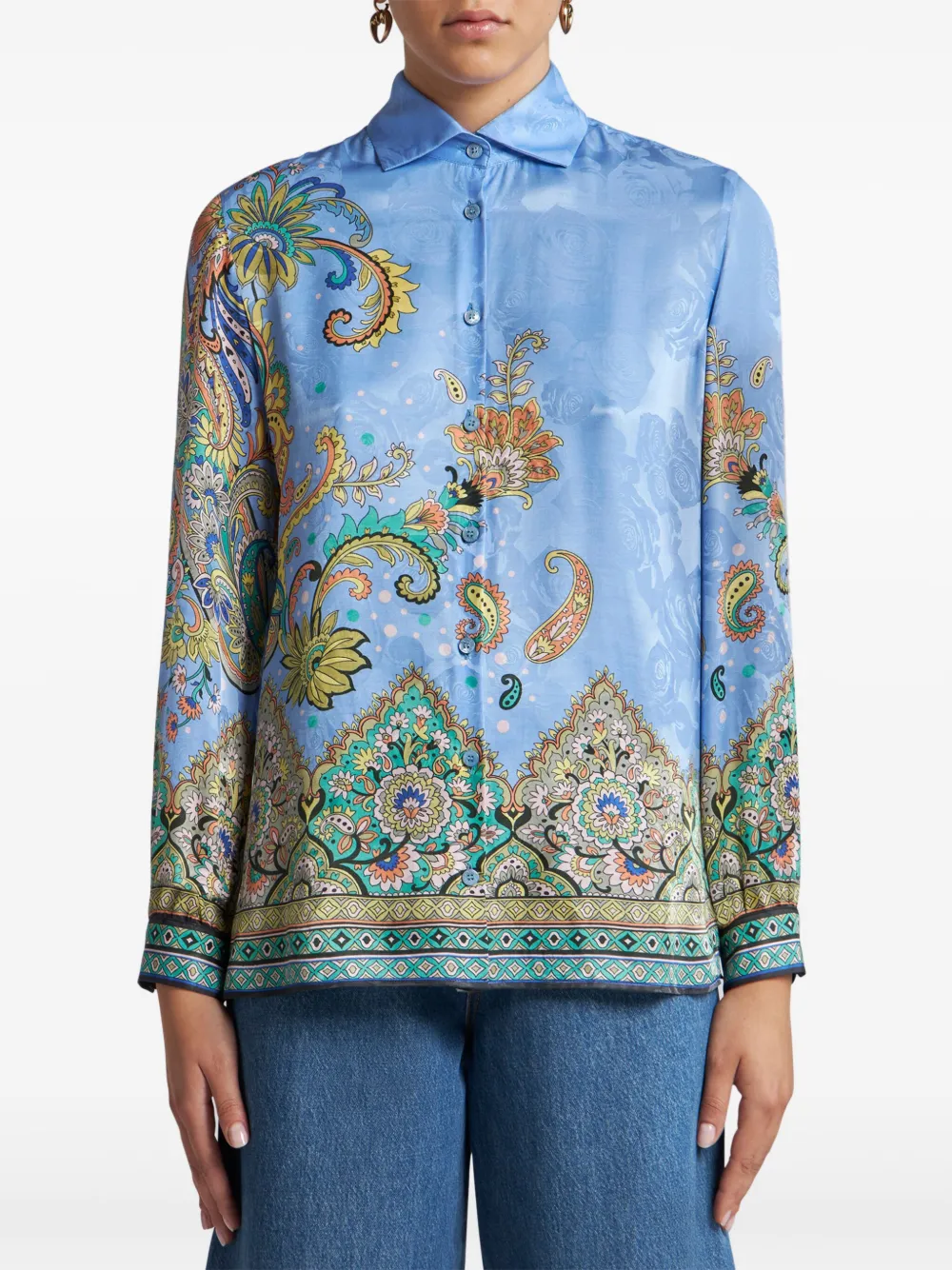 ETRO paisley-print shirt - Blauw