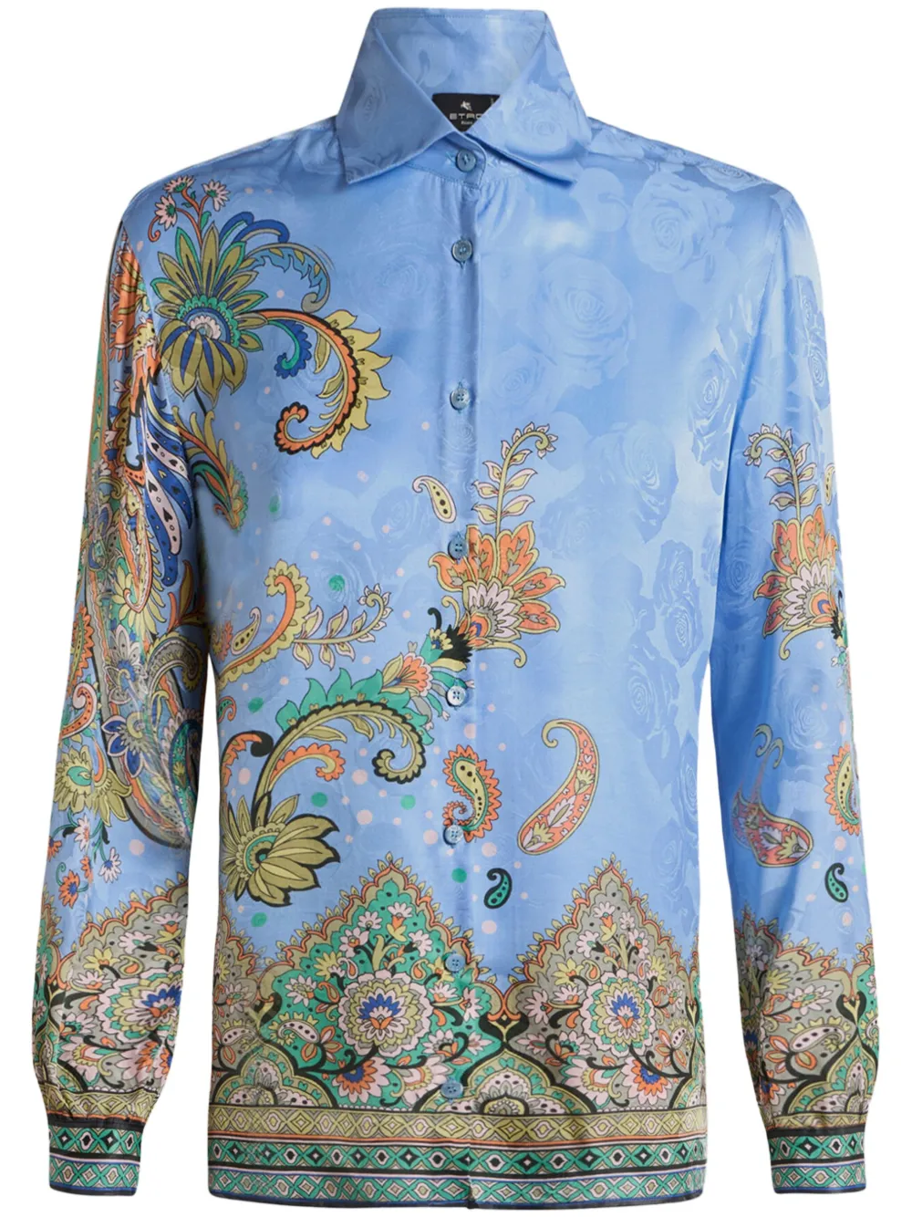 ETRO camisa con estampado de cachemira | azul | Image 1