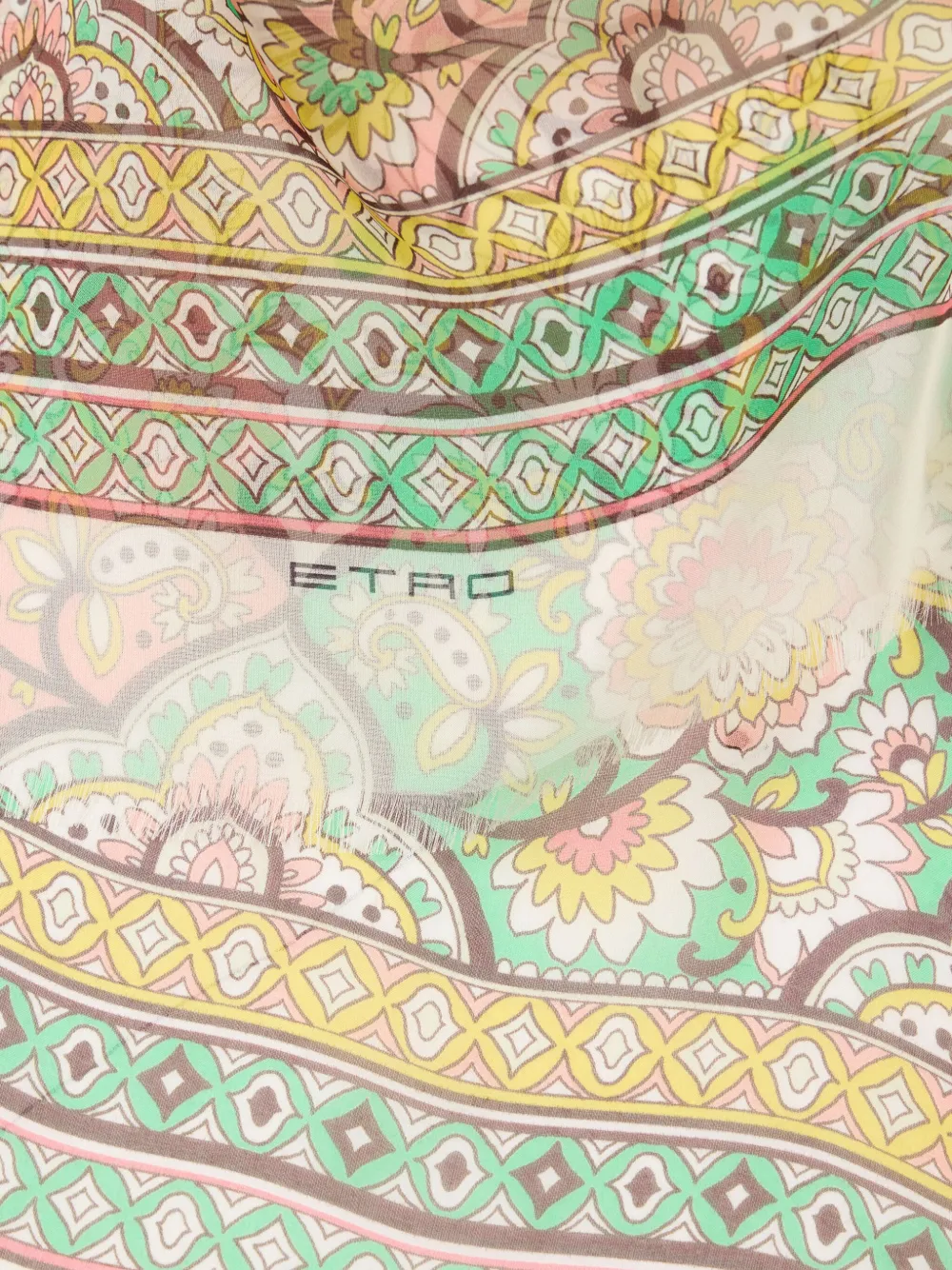 ETRO leaf-motif scarf - Beige