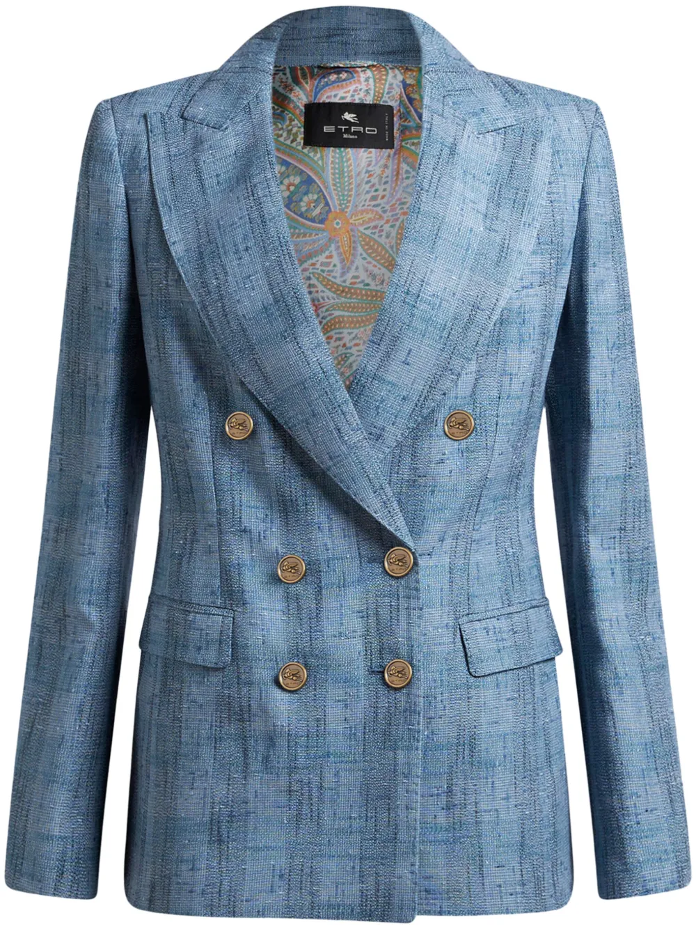 ETRO Geruite blazer Blauw