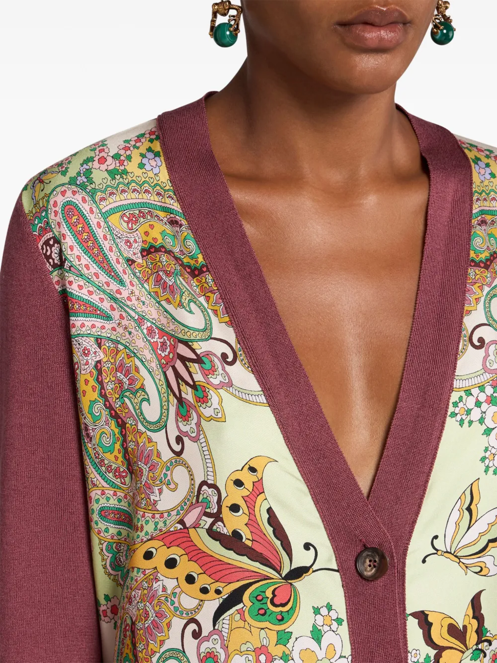 ETRO Vest met print Roze