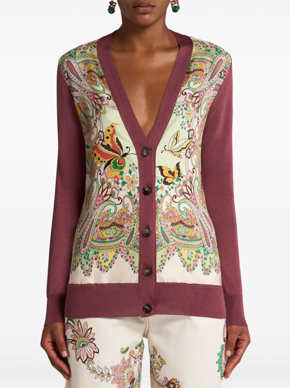 ETRO Vest met print Roze