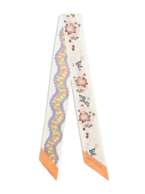 ETRO floral-print silk scarf WATA0016AK678 - 0