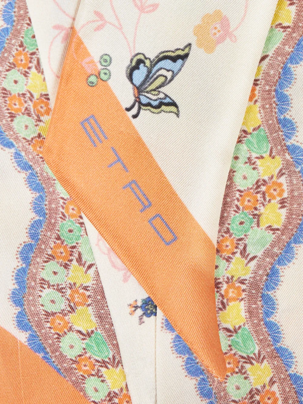 ETRO Sjaal met bloemenprint - Beige