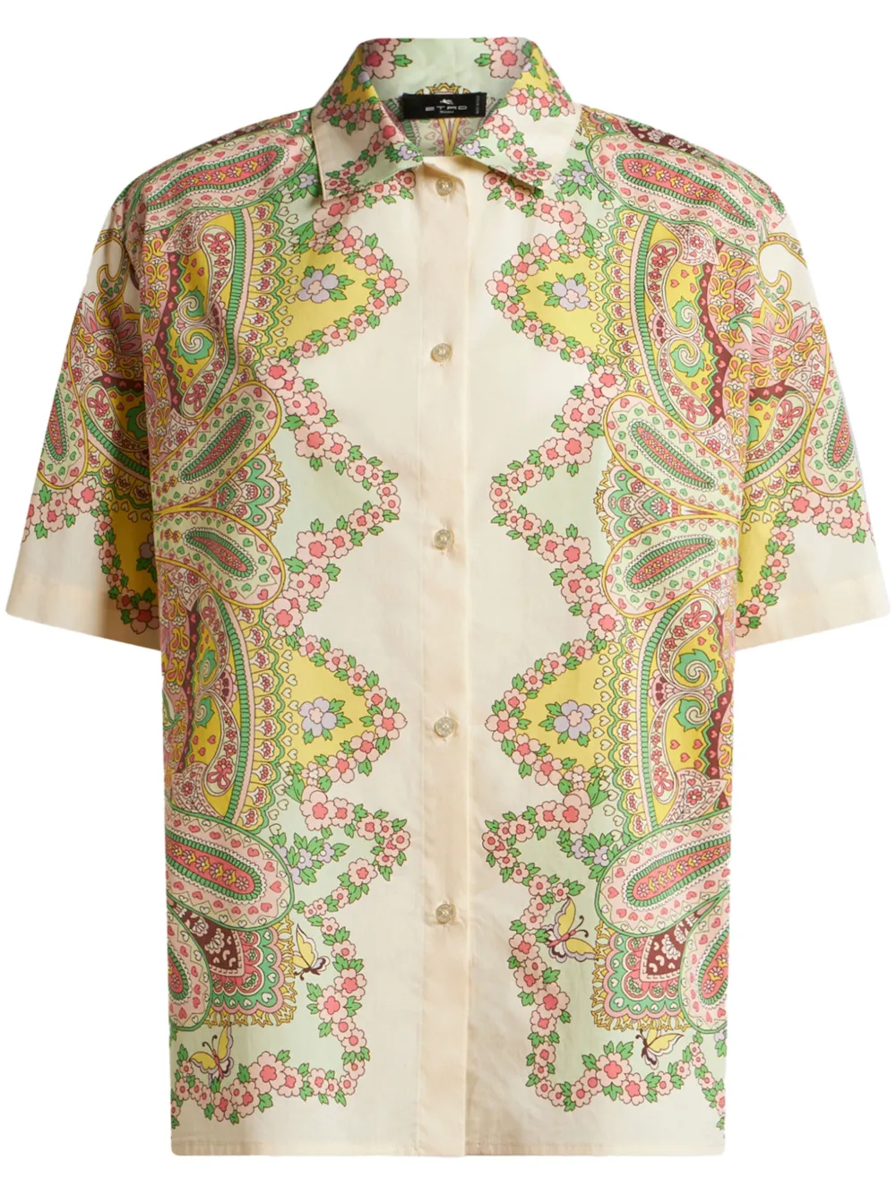 ETRO Overhemd met bloemenprint Wit