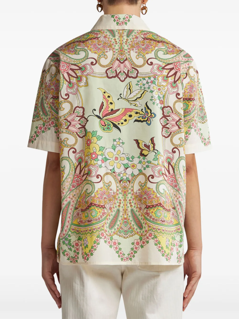 ETRO Overhemd met bloemenprint Wit