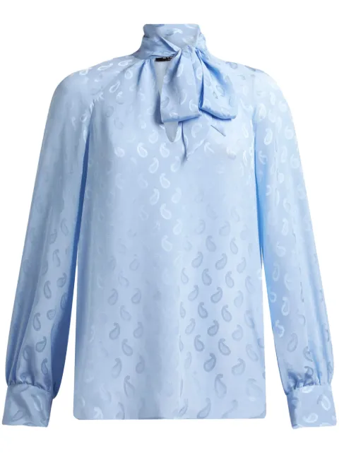 ETRO paisley-jacquard silk blouse