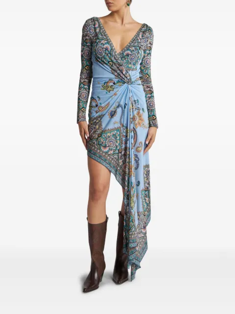 ETRO asymmetric mini dress WRHA031099IP416 - 1