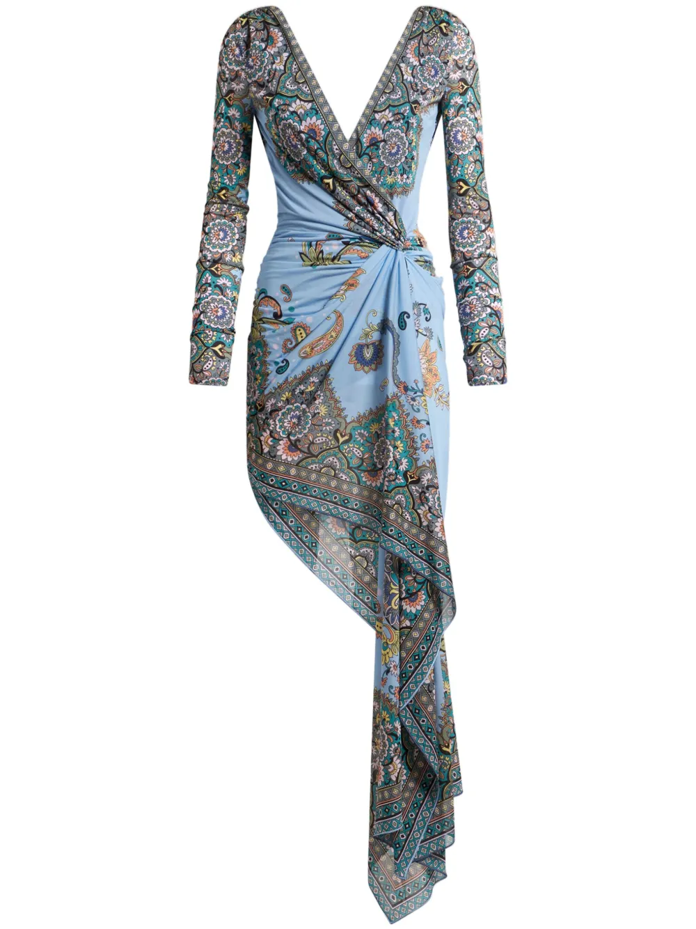ETRO Asymmetrische mini-jurk Blauw
