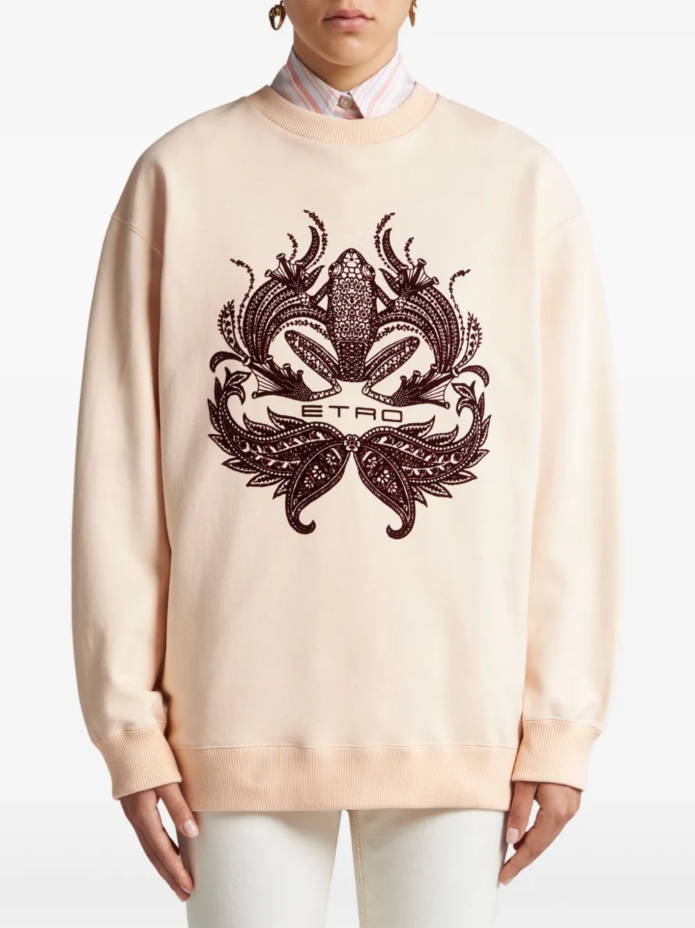 ETRO Sweater met logoprint - Beige
