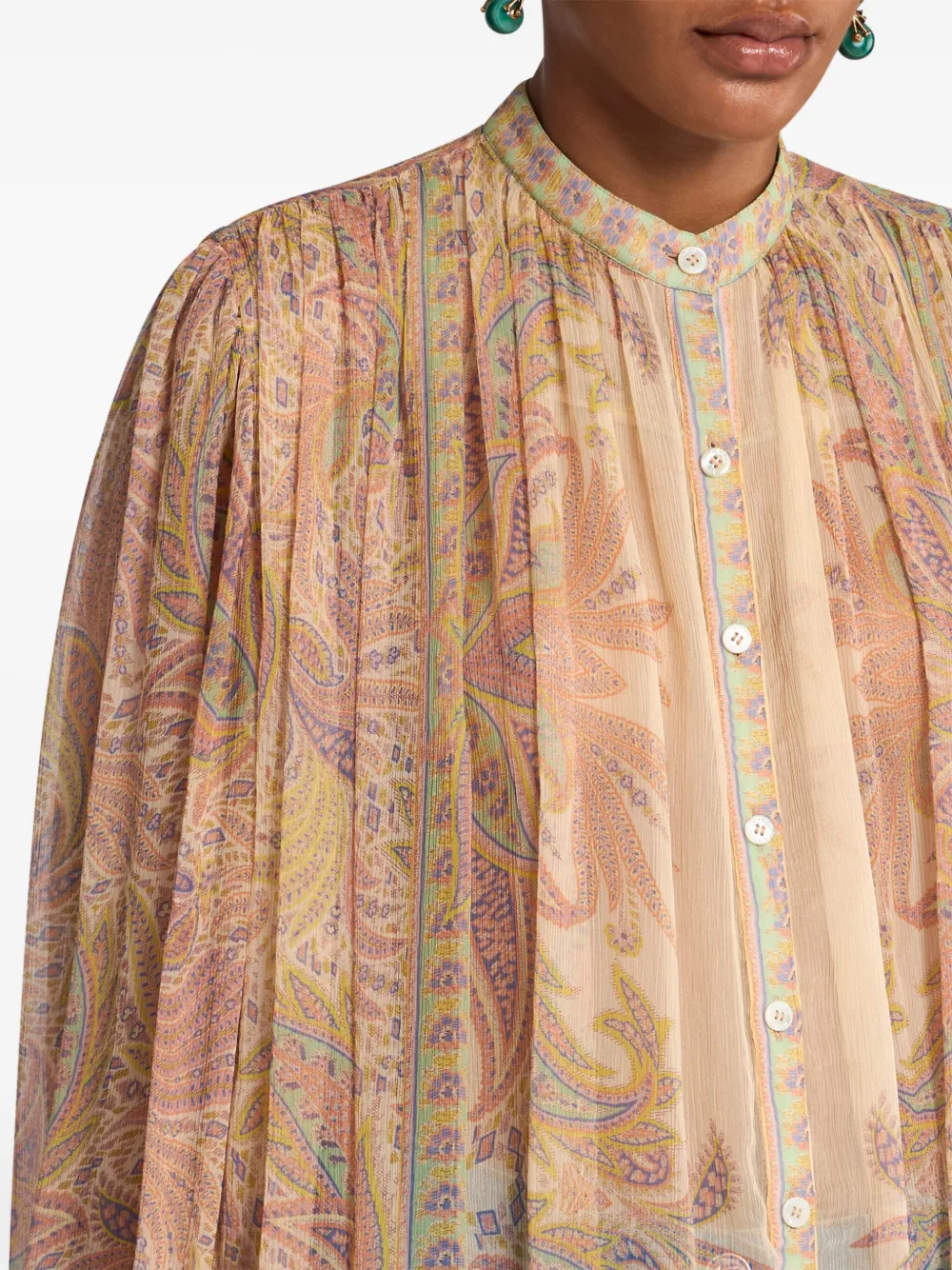 ETRO Overhemd met paisley-print Beige
