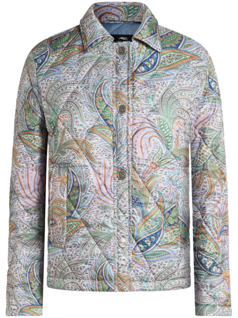 ETRO chamarra capitonada estampada