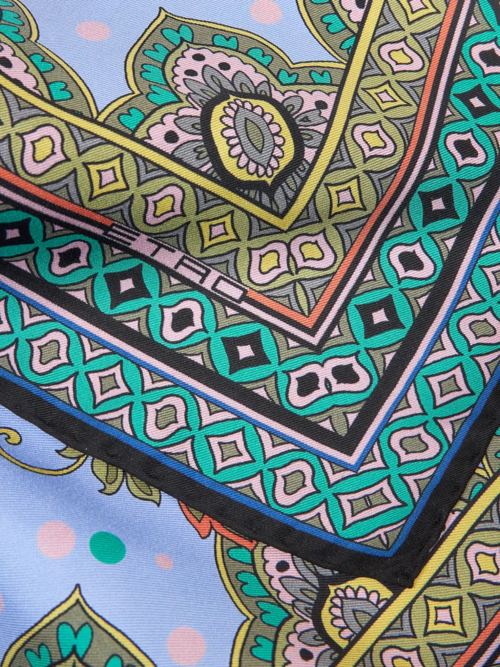 ETRO Foulard met paisley-print - Blauw