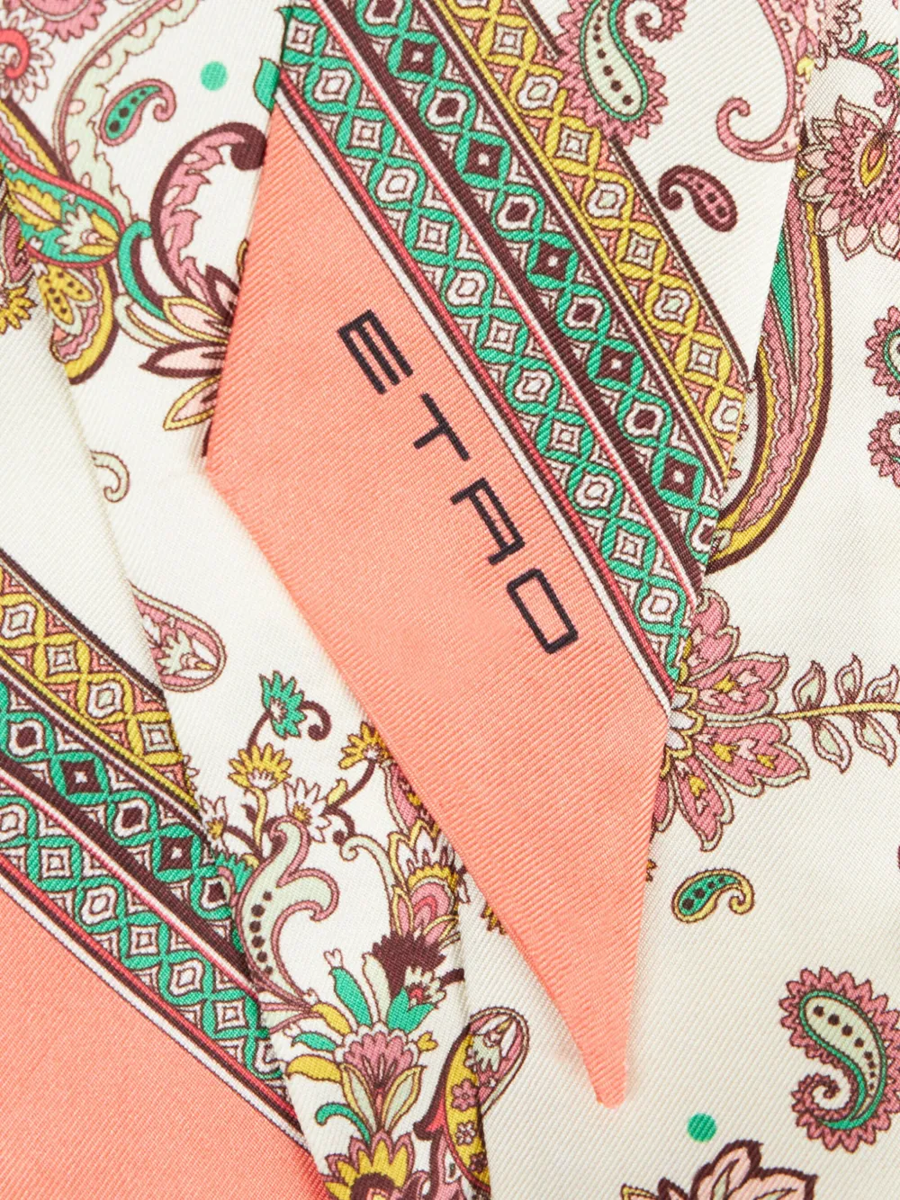 ETRO paisley-print silk scarf - Wit