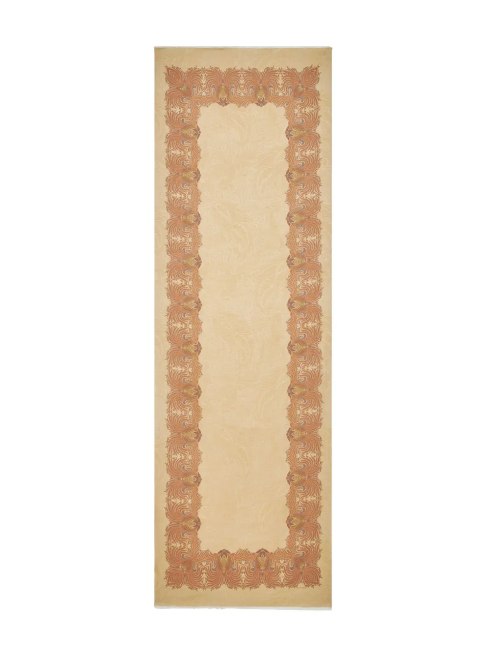 foliage-pattern scarf