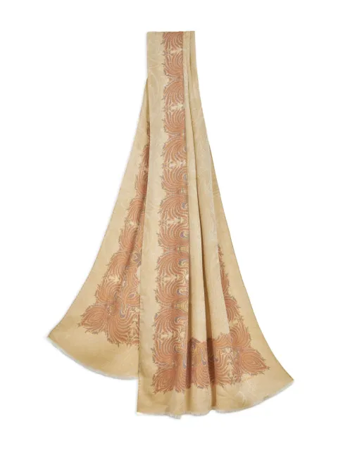 ETRO foliage-pattern scarf WATA0009AV589 - 2