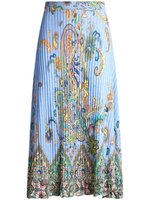ETRO ribbed-knit skirt
