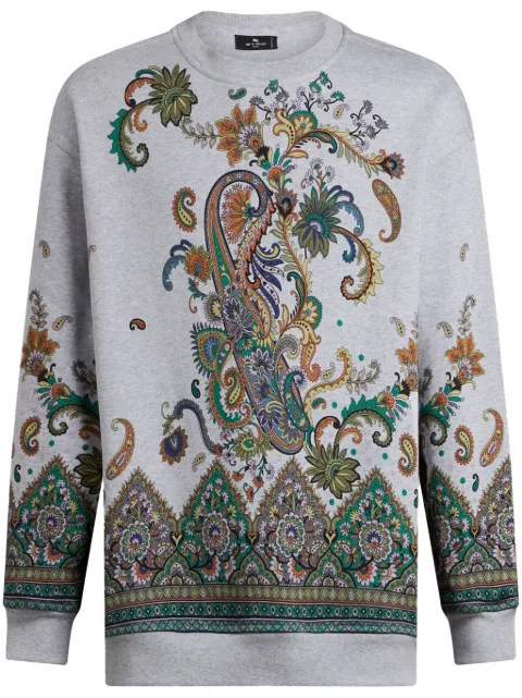 ETRO paisley-print cotton sweatshirt
