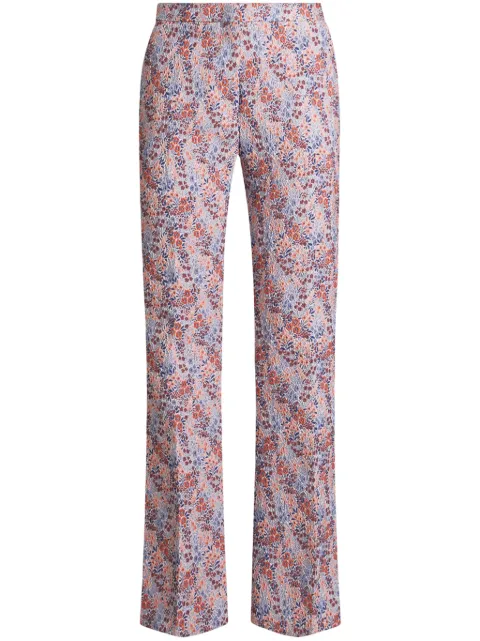 ETRO floral-jacquard trousers