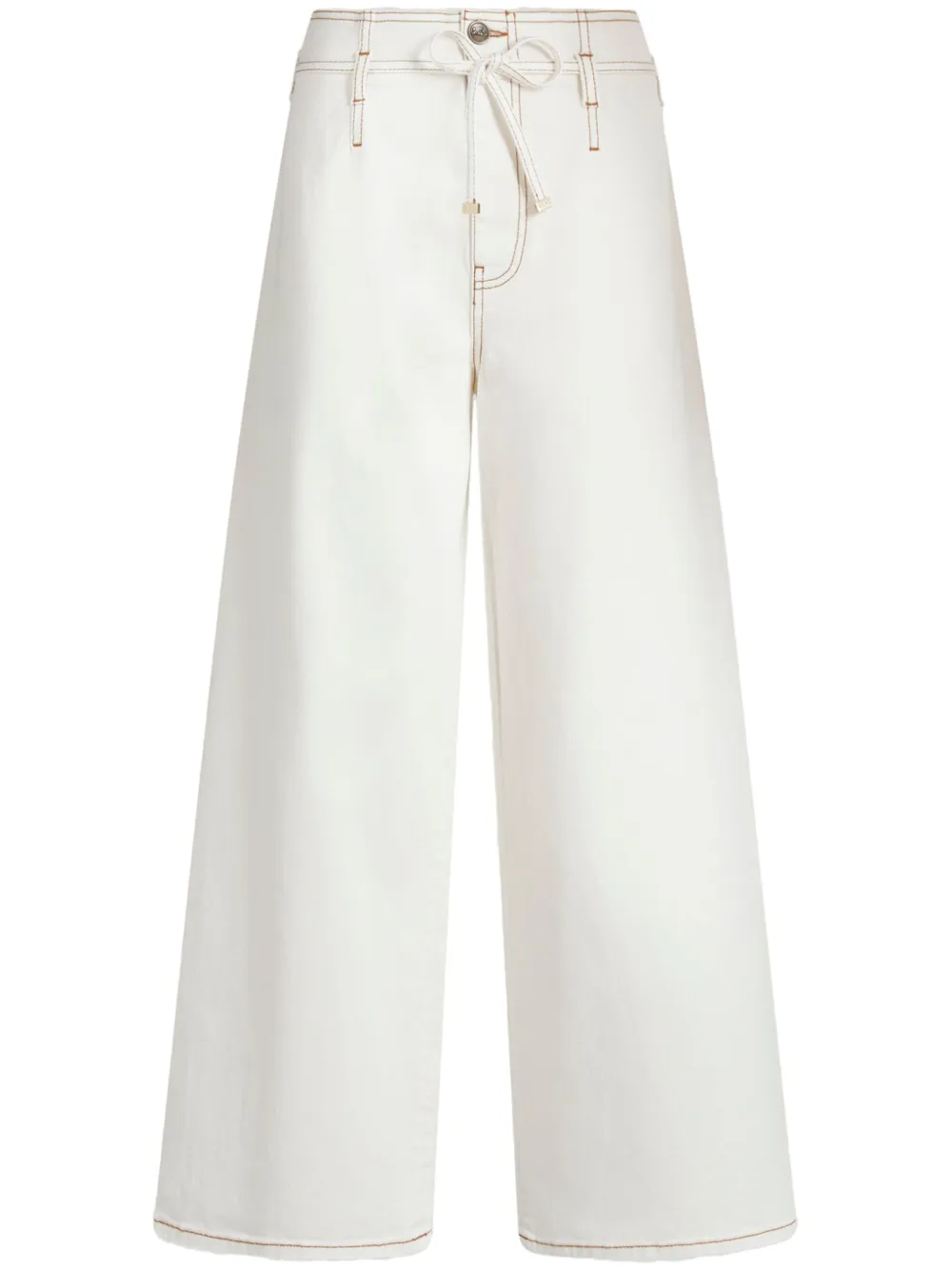 ETRO Jeans met wijde pijpen Wit