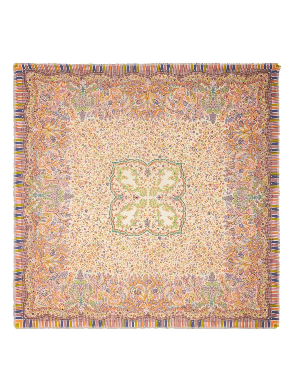 ETRO Sjaal met paisley-print Beige
