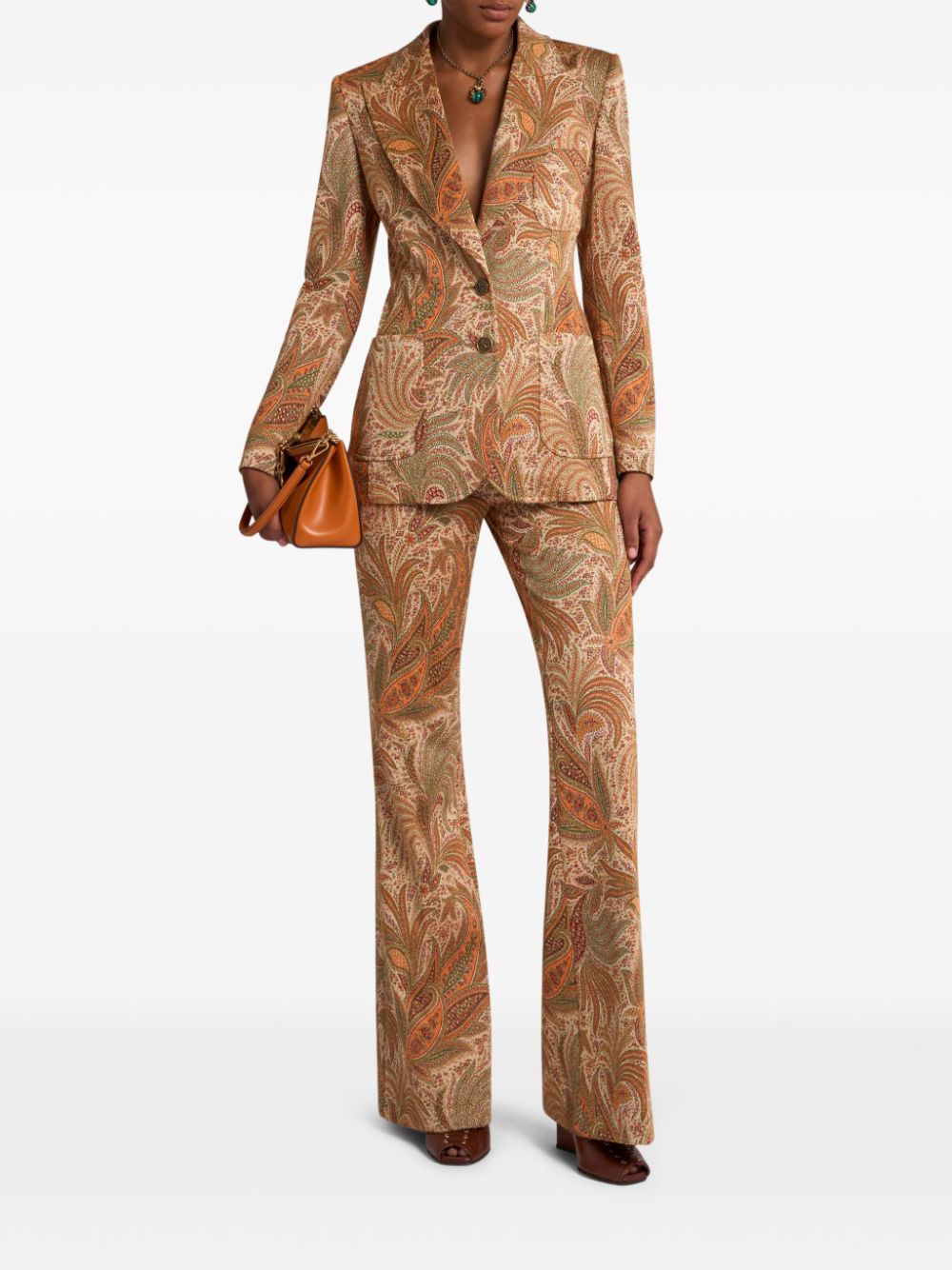 ETRO jacquard blazer - Bruin