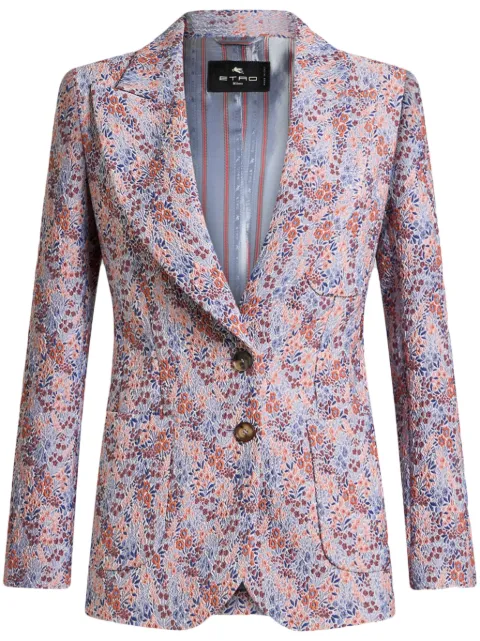 ETRO micro floral blazer