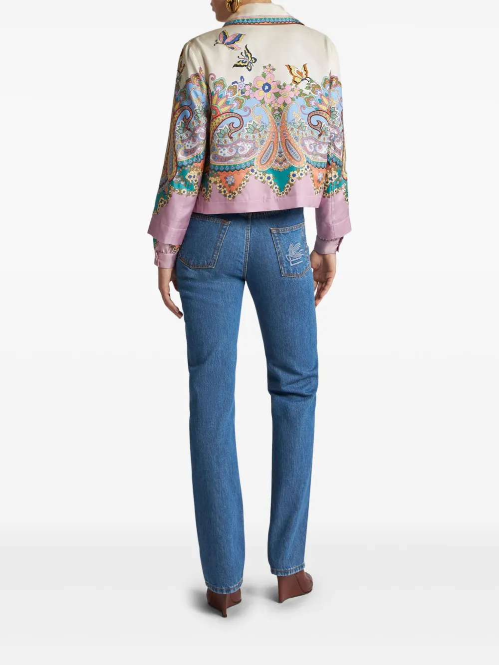 ETRO Jack met bloemenprint Wit