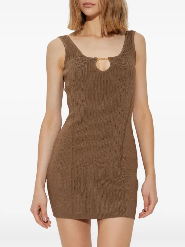 Jacquemus Short Dress | Brown | FARFETCH ID