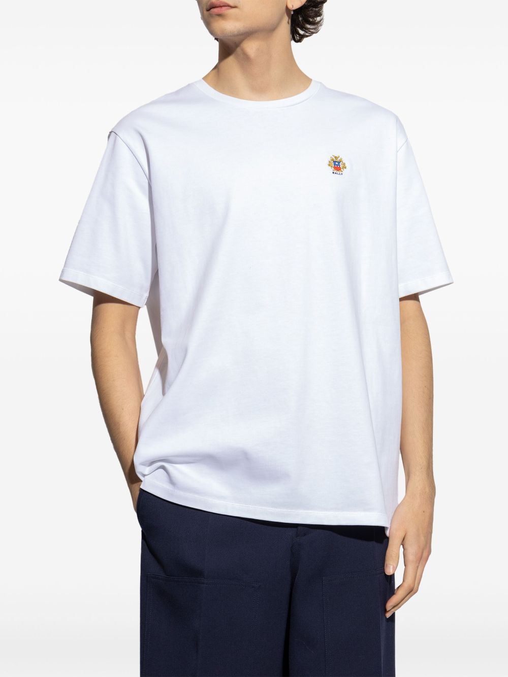 Bally Katoenen T-shirt - Wit